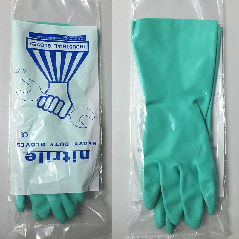 Nitrile Mechanic Glove - 8 Stuks/4 Pairs Olie-Proof Lange Groene
