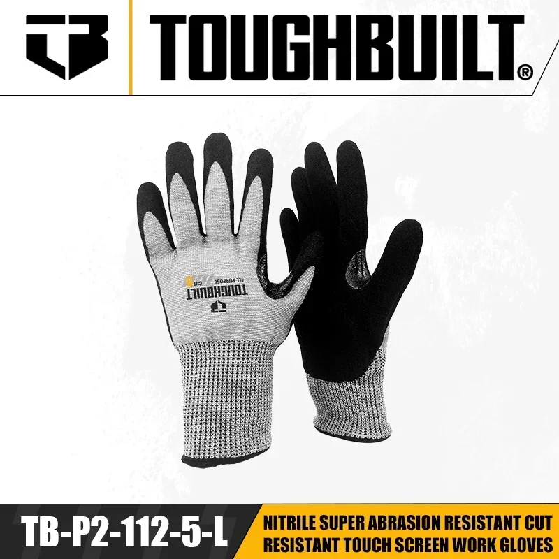 Nitrile Mechanic Glove - TOUGHBUILT TB-P2-112-5-L/S/M Nitril Super Slijtvaste Snijbestendige