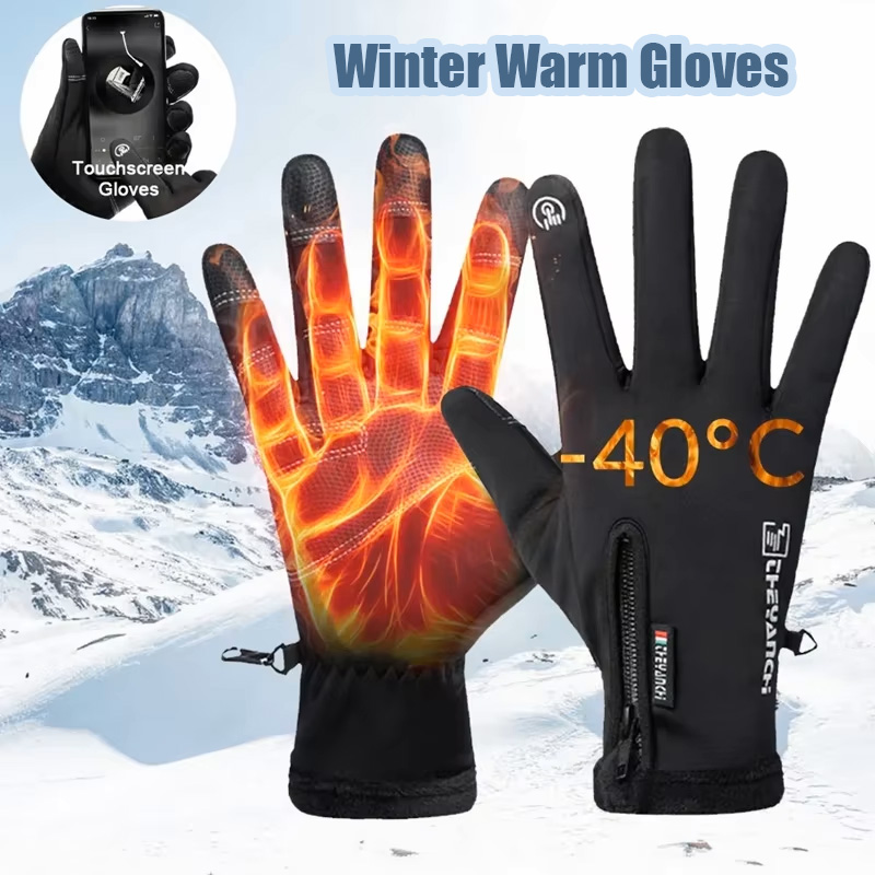 Ski Glove Waterproof - Winterhandschoenen Waterdicht Thermisch Touchscreen Thermisch Winddicht