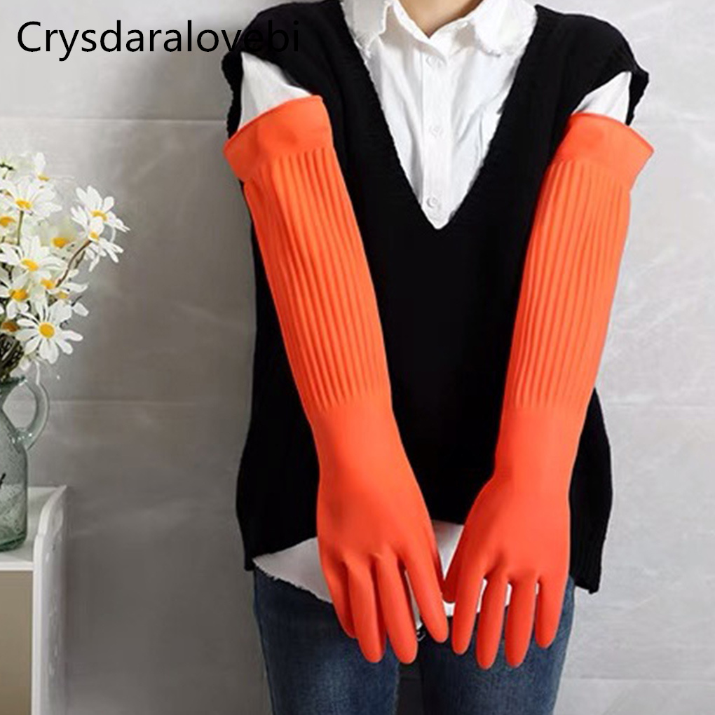 Rubber Glove Cleaning - 45/55 Cm Waterdichte Huishoudelijke Handschoenen Warme