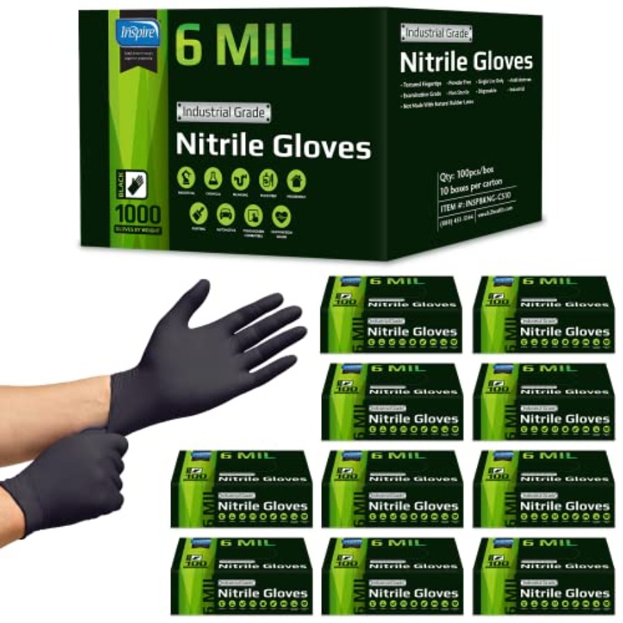 Nitrile Mechanic Glove - Inspire HEAVY DUTY ORIGINAL Stretch Nitril