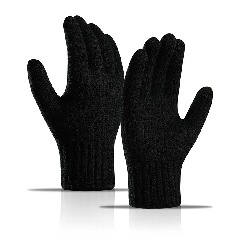 Wool Glove Lined - Heren Alpacawol Touchscreen Handschoenen Fleece Gevoerd