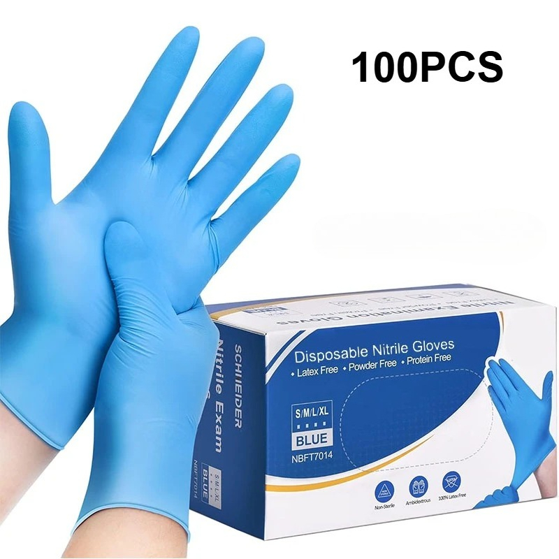 100 STKS Blauwe nitril wegwerp - Nitrile Mechanic Glove recensie en prijs