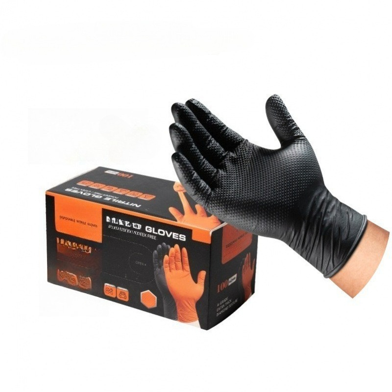 Zware, diamantpatroon nitril h - Nitrile Mechanic Glove recensie en prijs