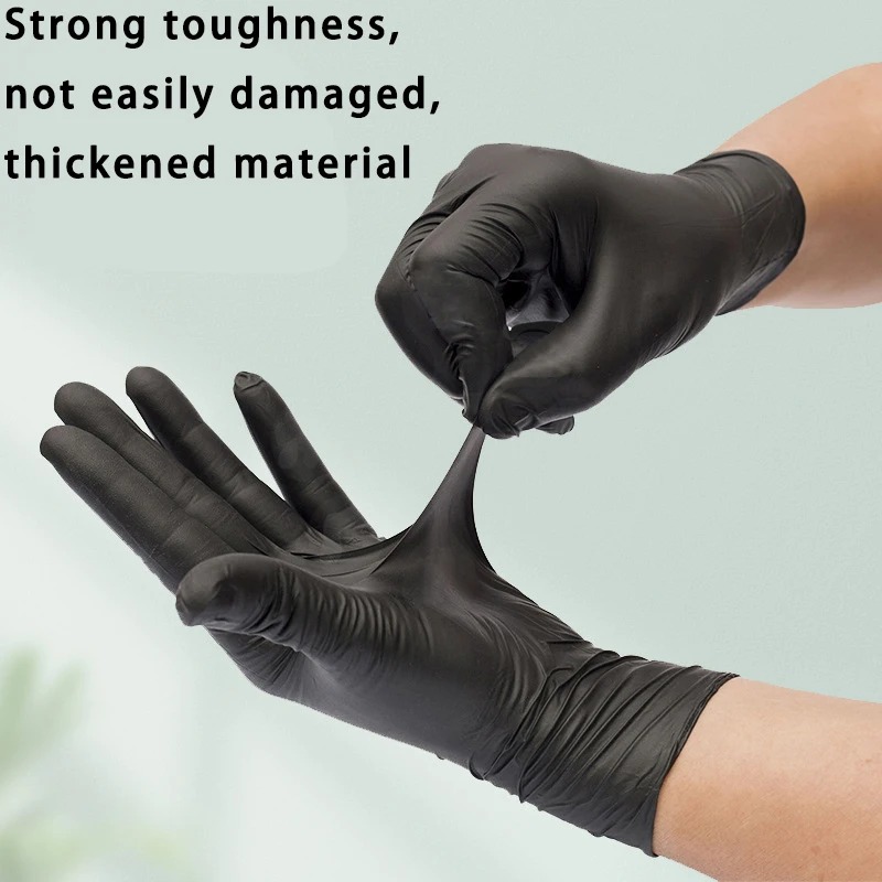 Zwarte wegwerp nitrilhandschoe - Nitrile Mechanic Glove recensie en prijs
